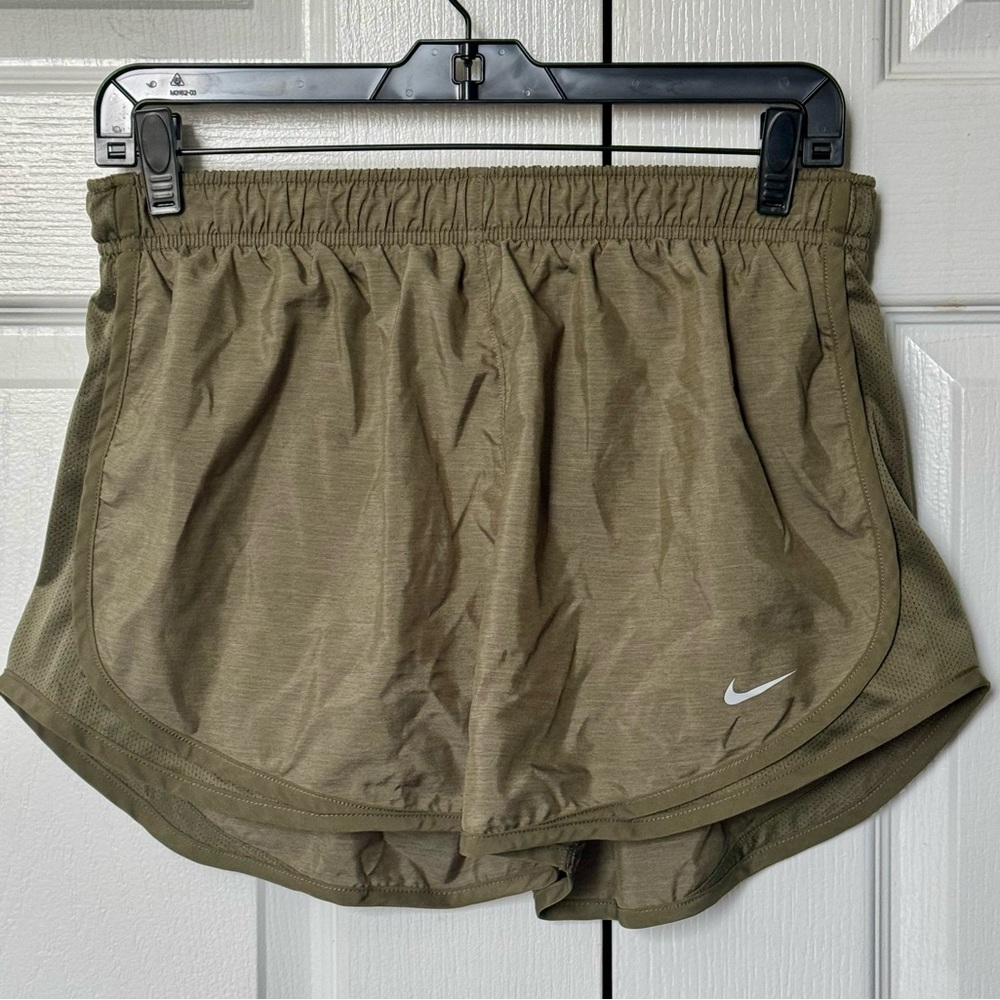 Nike Women's Tempo Olive Green Running Shorts